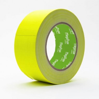 MEGATAPE UT70 FLUOR GAFFA TAPE 50MM X 25MT YELLOW