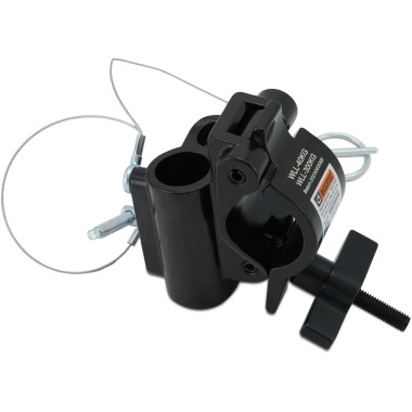 RIGGATEC SEMIABRAZADERA - STUDIO CLAMP NEGRO HASTA 300KG (48-51MM), PARA ESPIGA Y ESPIGA TV DE 28MM