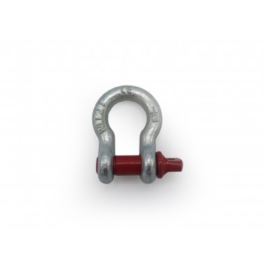 BOW SHACKLE WITH RED PIN 2TN  - 1