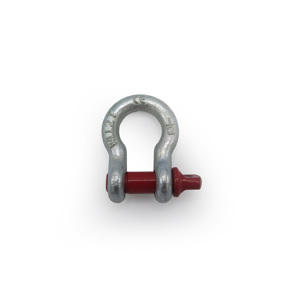 BOW SHACKLE WITH RED PIN 2TN  - 1