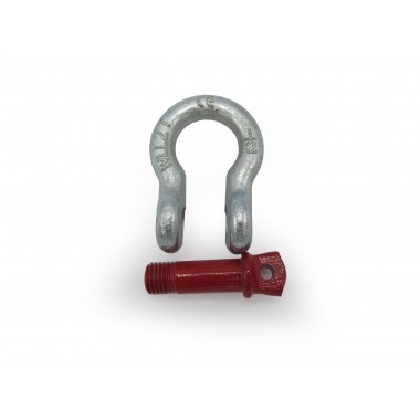 BOW SHACKLE WITH RED PIN 2TN  - 3