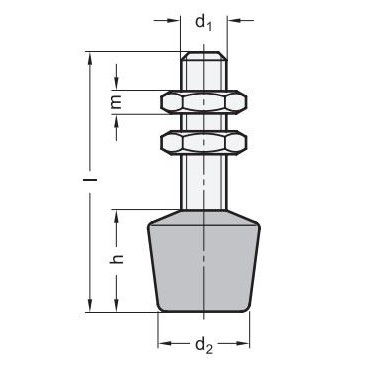 RUBBER STOP OR BRAKE M-10  - 2