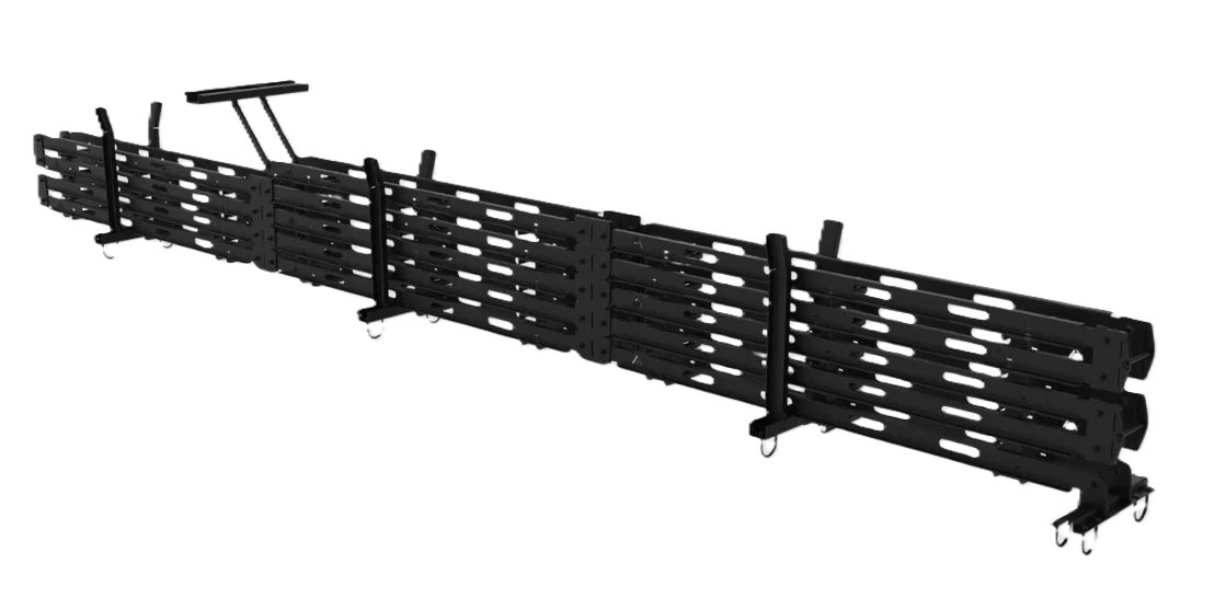 ADMIRAL BASE GUÍA EN L PARA CABLE 4,5 M, ALTURA 21 M, NEGRO